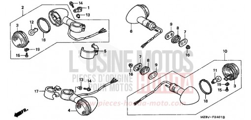 CLIGNOTANT (2) VT600CX de 1999